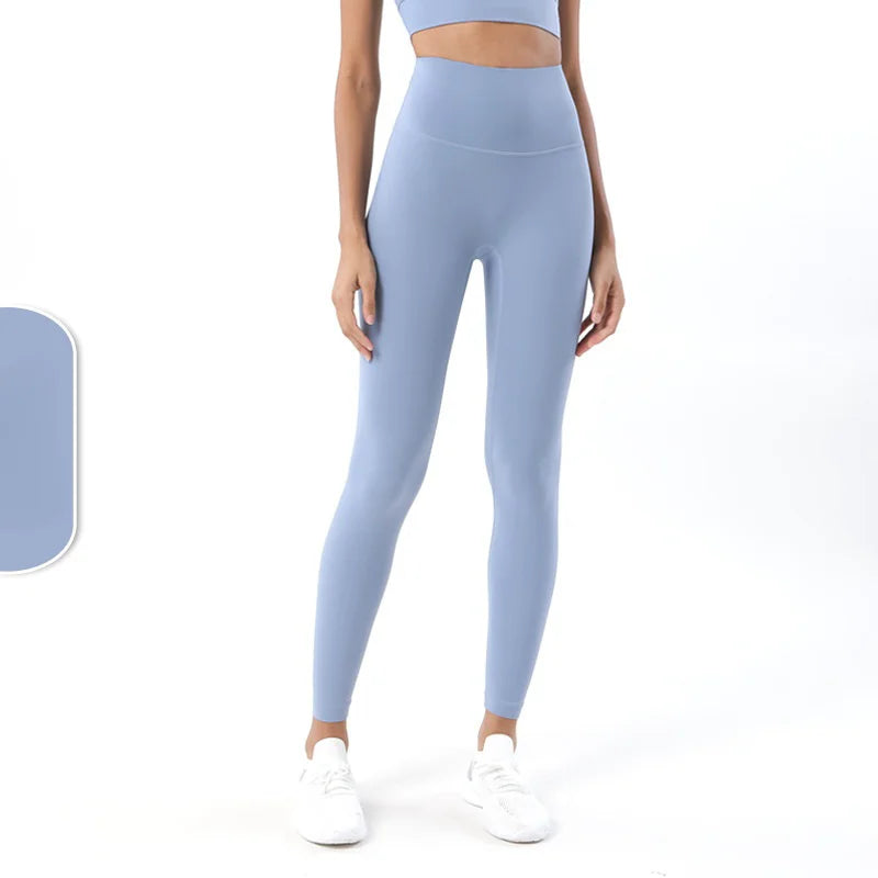 Women's 38 Colors Naked Feeling Yoga Leggings Women Sports Pants Tights Seamless Sport Femme Gym Leggins Workout Fitness Pants ATFH