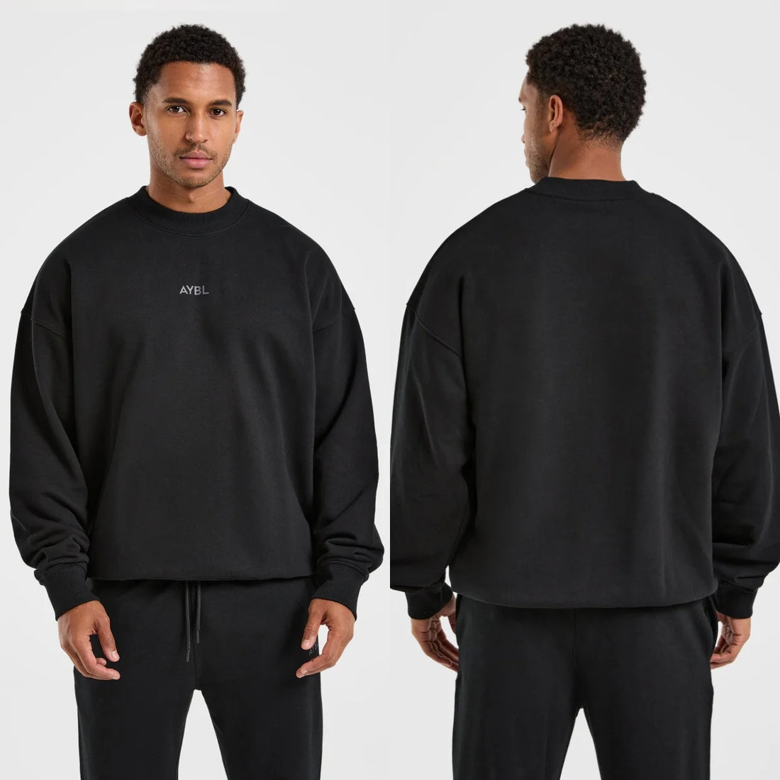 AY Letter-printed Round-neck Hoodie Graphic Printing High-end Luxury Unisex Style Both of Men and Women BL