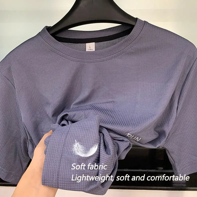 Summer t Shirt For Men Casual White t-Shirts Man Short Sleeve Top Breathable Tees Quick Dry Gym Shirt Soccer Jersey Male Clothes