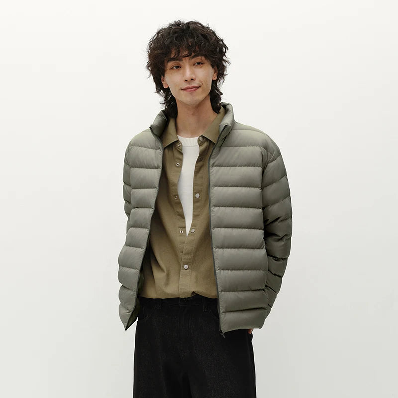 Semir Men Down Jacket Lightweight Build 90 Percent Down Fill Stand Collar 2026 Winter Warm Insulation Cold Weather