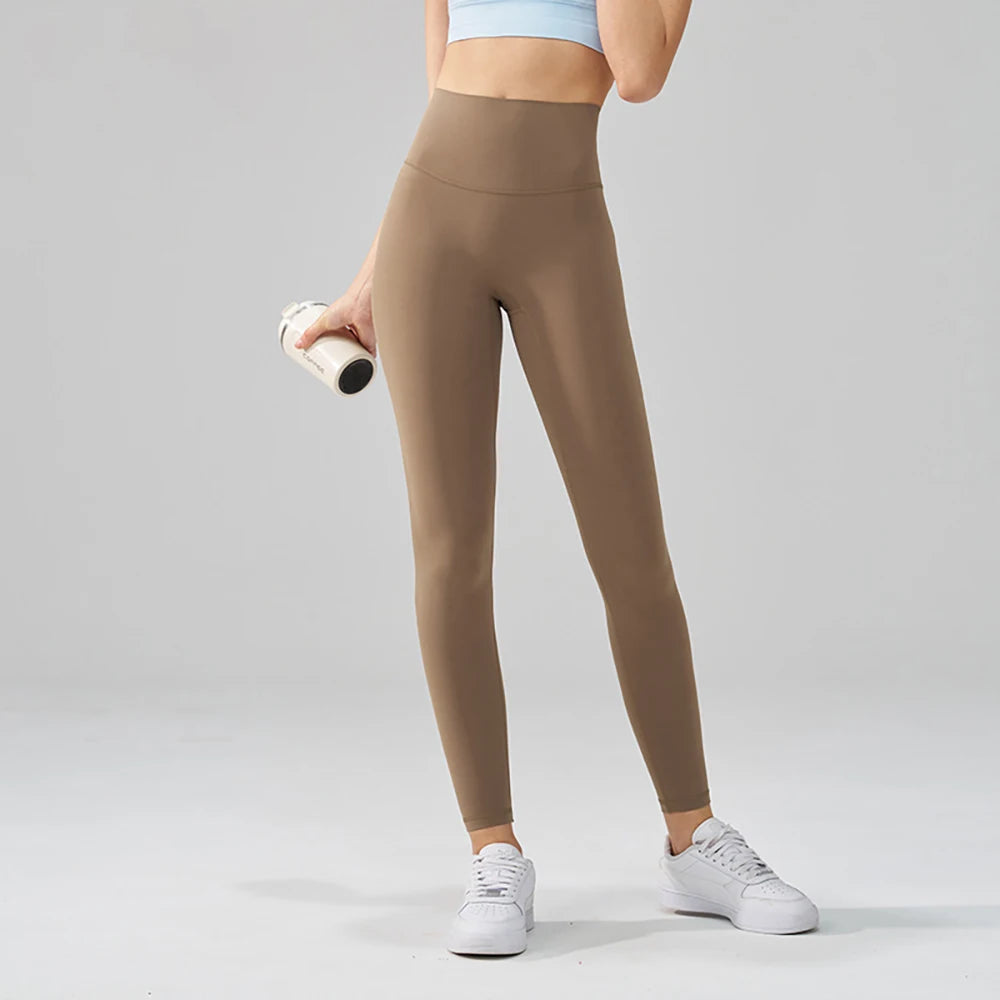 Yoga Leggings for Fitness Legging Sport Femme Back Pocket Pants Female Buttery Soft High Waist Leggins Push Up Gym Tights Women ATFH