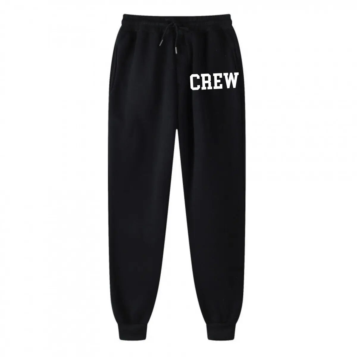 Bold “CREW” Statement Men Women Fashion Hip Hop Pullovers Sweatshirt Vintage - ATFH