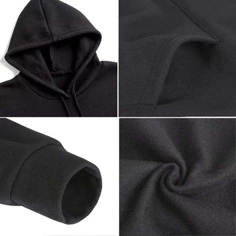 2026 Retro letter print hooded sweatshirt suitable for both men and women. Letter print sporty casual street style loose top.