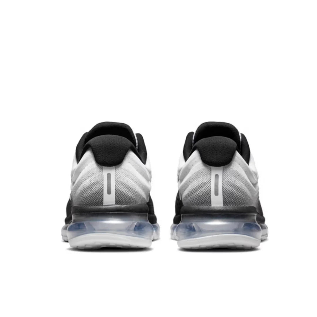Nike's New Visual Full-Length Air Cushion Comfortable Shock-Absorbing Fitness Daily Men's Running Shoes Air Max Series Lightweight Durable Wear-Resistant Casual Shoes Black and White Gradient Color Trendy Versatile Sneakers a ATFH
