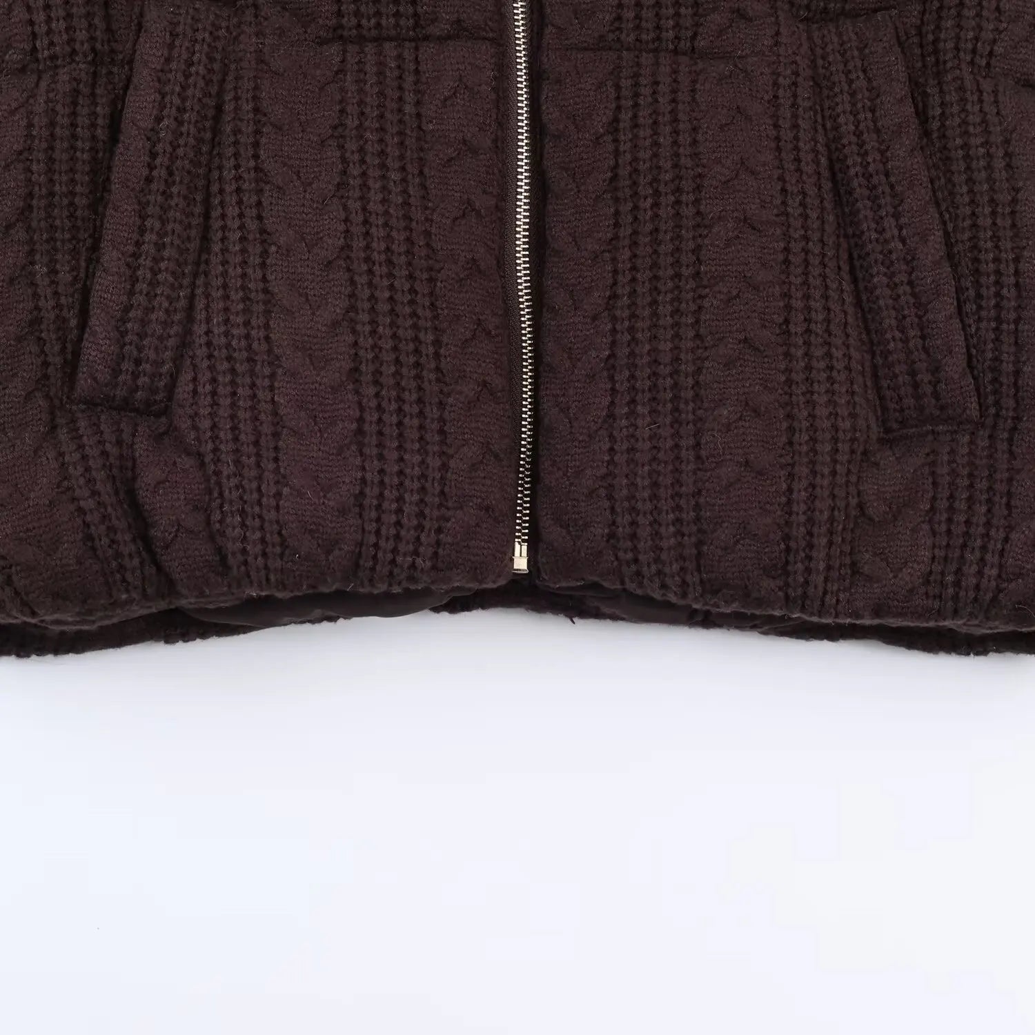Women's Fashionable Casual Eight-Strand Braided Hooded Cotton Coat
 WLZZ ATFH