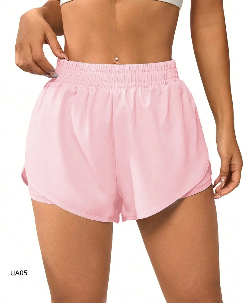 Women's 2-in-1 Flowy Quick Dry Athletic Running Yoga Gym Sport Shorts for Fitness Daily Wear Summer Essential Loose Fit Tahsi Fashion House