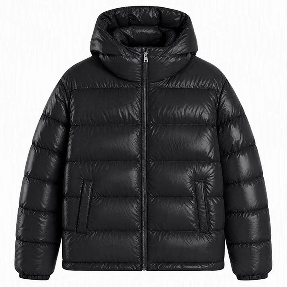 Winter Men Down Jackets 90% White Duck Puffer Jackets Thicken Warm Parkas Coat Unisex Hooded Down Coat Padded Jackets Outwear