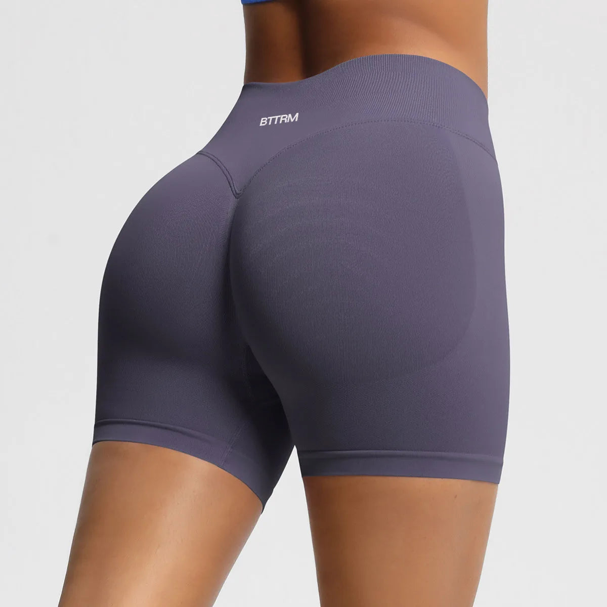 BetterMe High Waisted Yoga Shorts Fashionable and Sexy Running Fitness Pants Solid Color Yoga Leggings