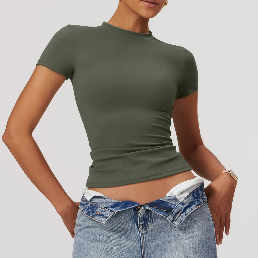 Women Sport T Shirts Short Sleeve Yoga Shirt Gym Top Running Push Up Active Wear Sport Top Femme Yoga Top Fitness Clothes - ATFH