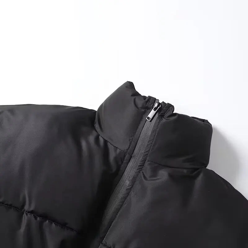 2025 Winter New Hot Selling Stand up Collar Street Style Short  Waist Cinched Thick Cotton Jacket for Women ATFH