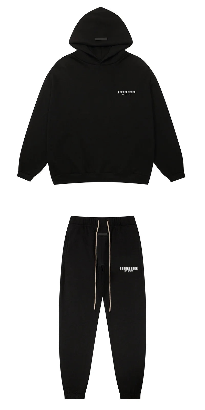 Classic Brand Hoodies Sweatpants Set High Quality Fleece Sweatshirts Men's Hiphop Streetwear Oversize Tracksuits Hoodies Pants - ATFH