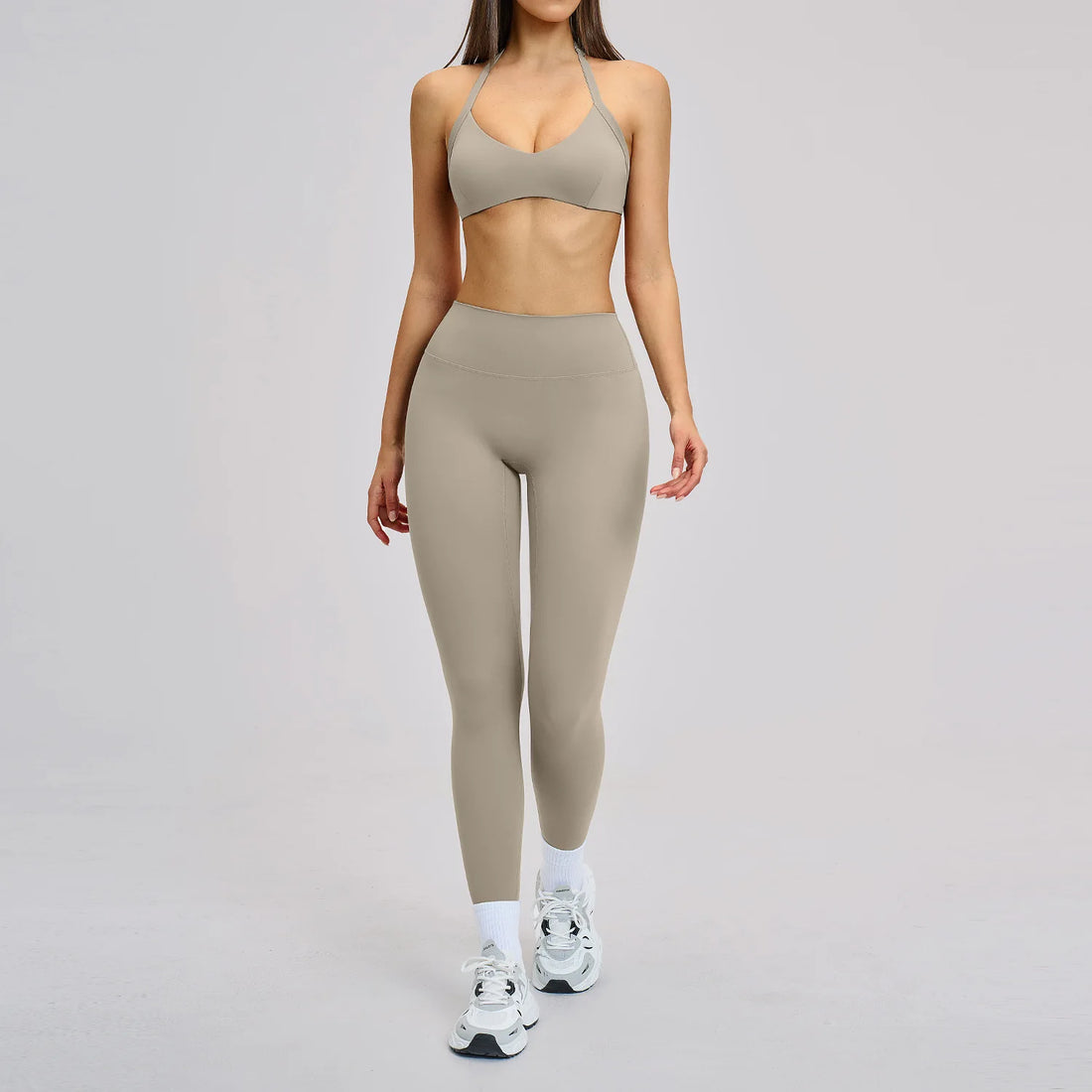 Women's Yoga Suits 2 Piece Sportswear Yoga Tracksuit Ventilate Vest High Waist Leggings Outfit Gym Set Running Workout Clothes - ATFH
