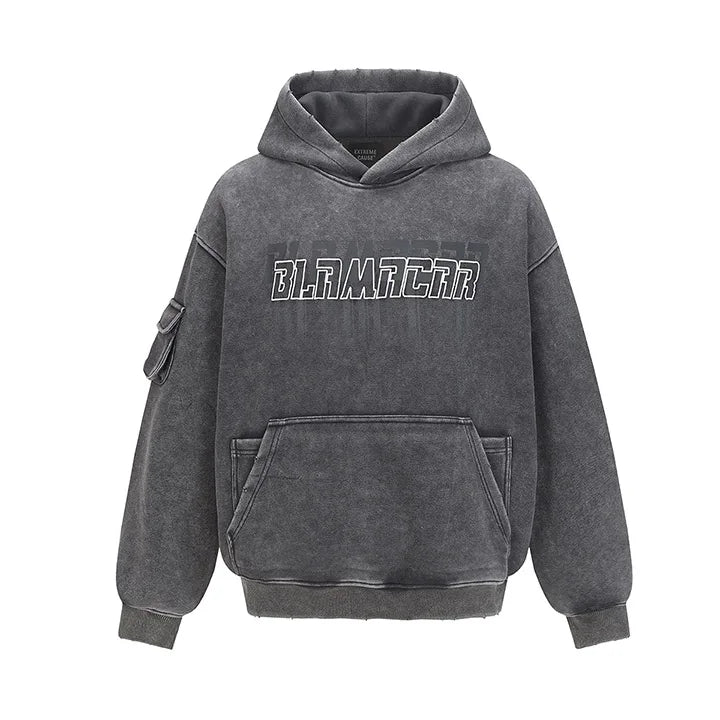 Oversized Prtinted Hip Hop Sweatshirt Streetwear Harakuju Casual Pullover Hoodies For Male Spring Autumn - ATFH