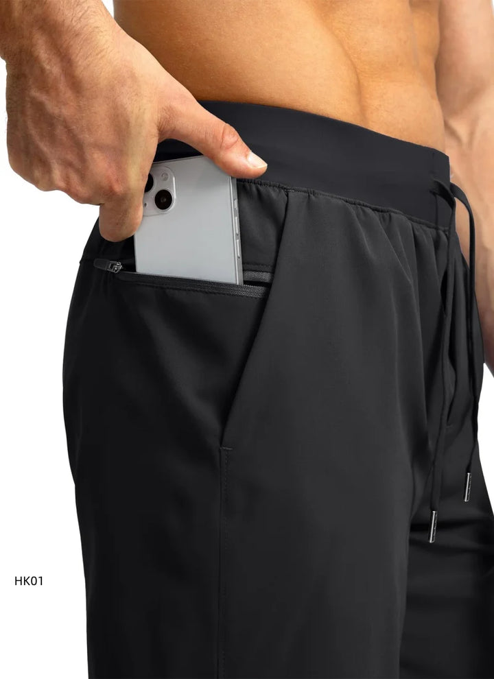 2026 Summer New Men's Solid Color Sports Shorts Outdoor Gym Fitness Training Running Loose and Comfortable Beach Shorts