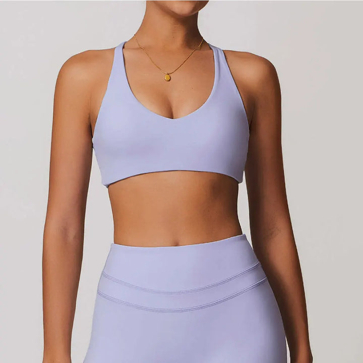 mikeyoga Women Sports Bra Gym Push Up Bra Running Bralette Yoga Top Stretch Underwear Workout Fitness Tank Top Women Sports Vest - ATFH