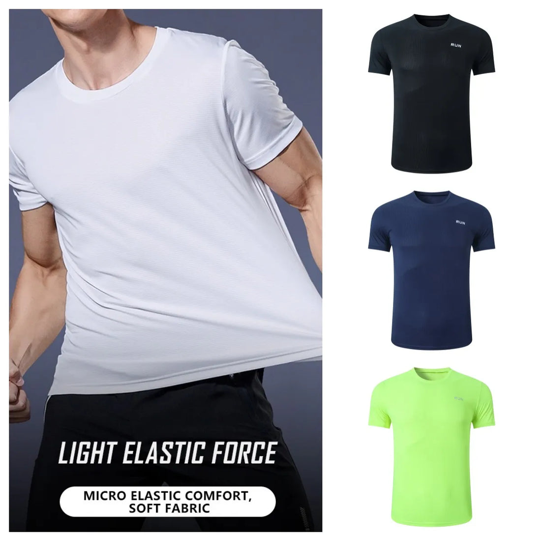 Men Fitness t Shirt Short Sleeve Football Gym t Shirts Sport Bodybuilding Top Man Quick Dry Running Shirts Training Sportswear