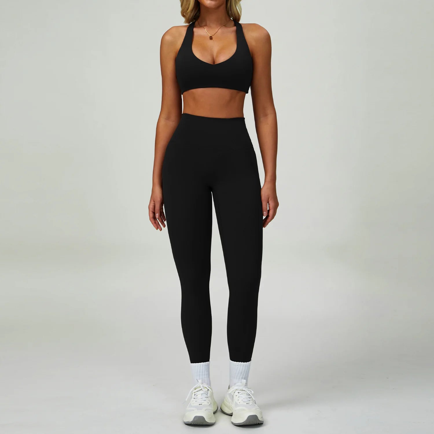 2-3PCS Yoga Suit Women Tracksuit Sports Bra High Waist Leggings Shorts Outfit Gym Set Fitness Push Up Workout Clothes Sportswear - ATFH