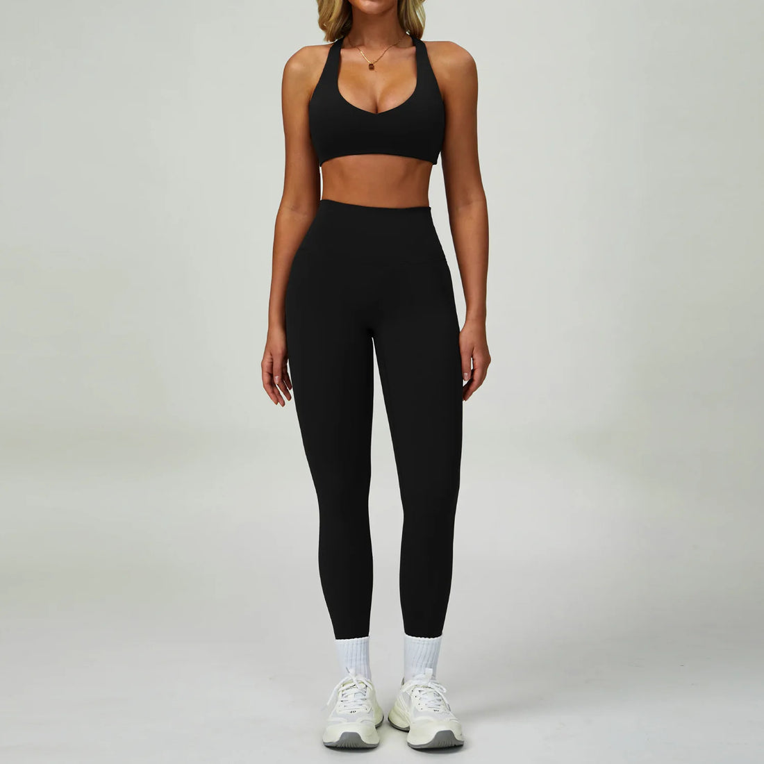 2-3PCS Yoga Suit Women Tracksuit Sports Bra High Waist Leggings Shorts Outfit Gym Set Fitness Push Up Workout Clothes Sportswear - ATFH