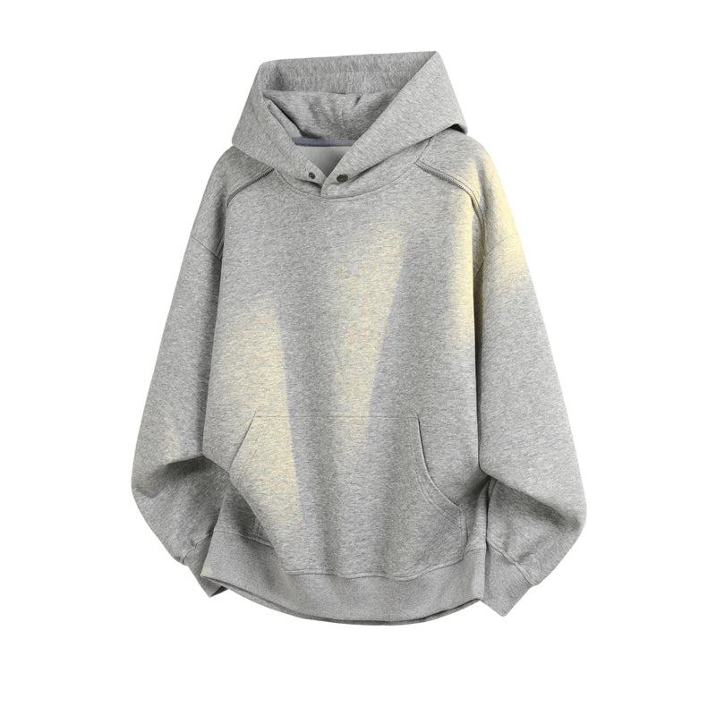 Spring Autumn Ninja Streetwear Turtleneck Hoodies For Men Y2K Oversized Sweatshirt Hoodies High Street Pullover Sweatshirt - ATFH