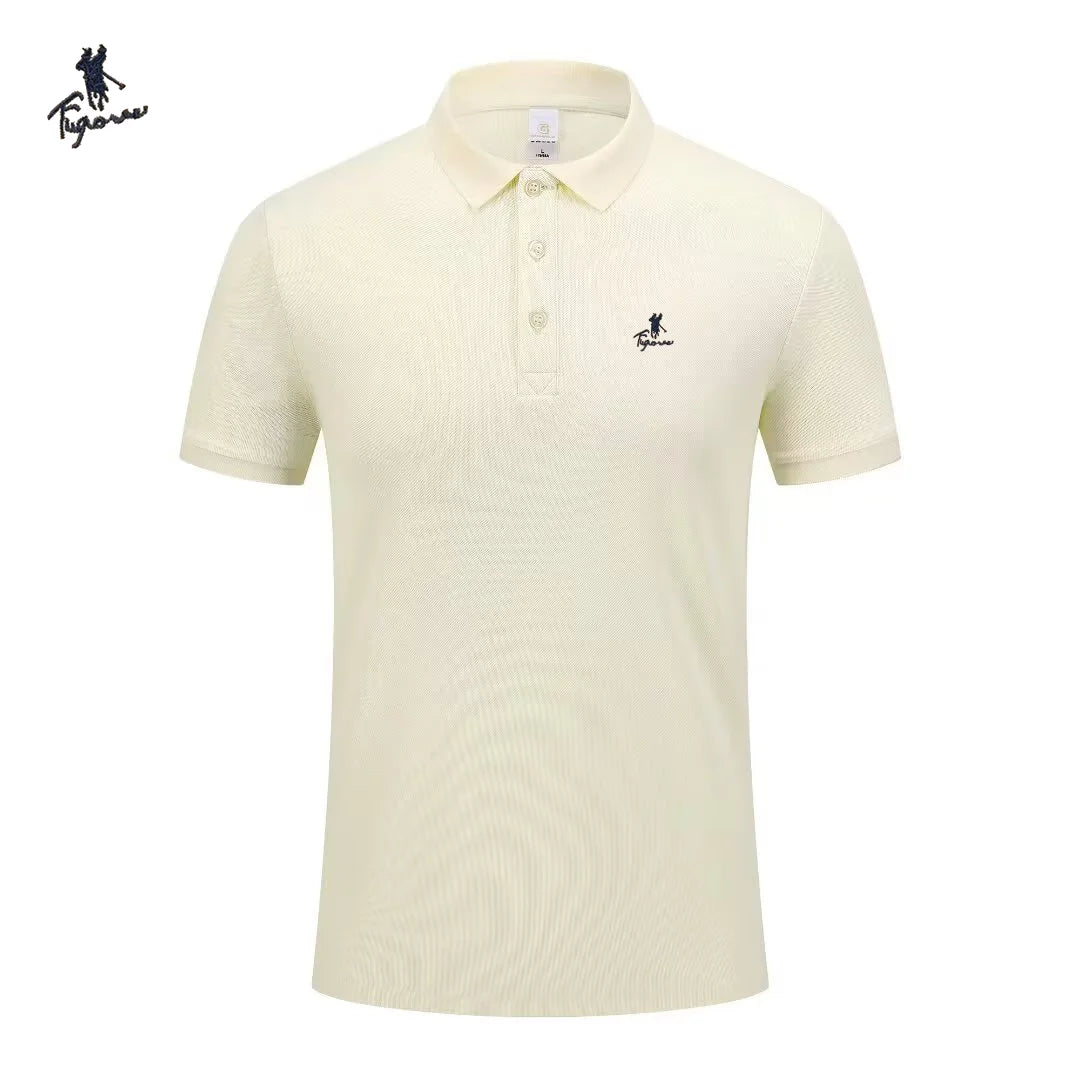 Luxury brand polo shirt short sleeved men's fashionable embroidered top summer new comfortable breathable casual lapel T-shirt