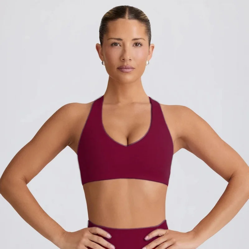 SexyVSports Yoga Vest with Chest Pad, Can Be Worn Outside, Fitness Training Top - ATFH