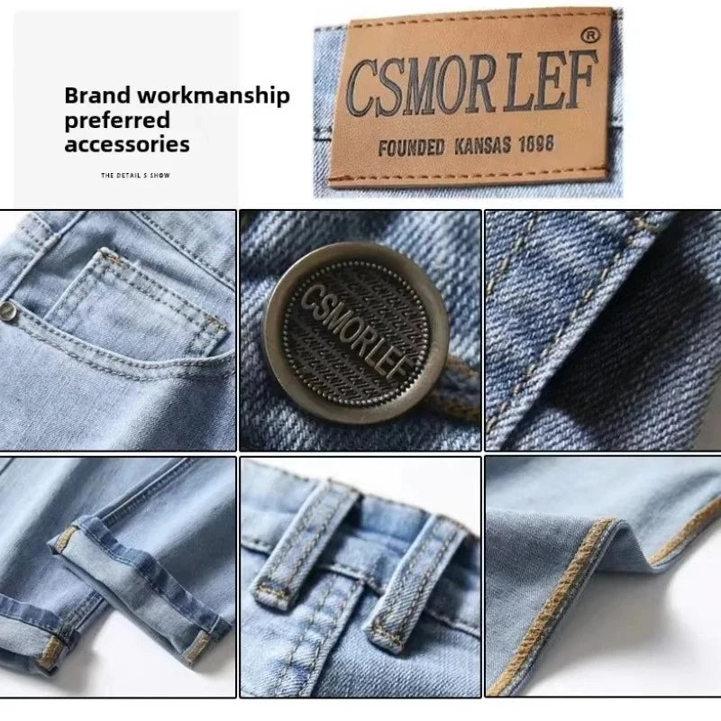2026 Brand Jeans Summer Style Utr Thin Light  Men's Jeans Fashion Male Casual Denim Men's Jeans Slim Wholesale Jeans ATFH