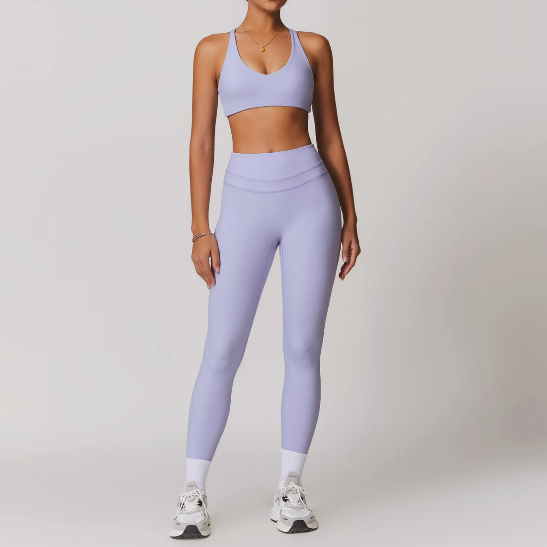 JUREN Yoga Suit 2PCS Sports Set Women Quick-Drying Gym Set Women Tracksuit Running Workout Short Sleeves Sports Yoga Clothing - ATFH