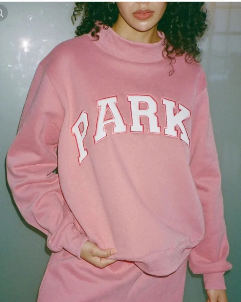 Women's Y2K Harajuku Long Sleeved Shirt Casual Sportswear Street Daily Solid Oversized round Neck Top Loose Jacket - ATFH