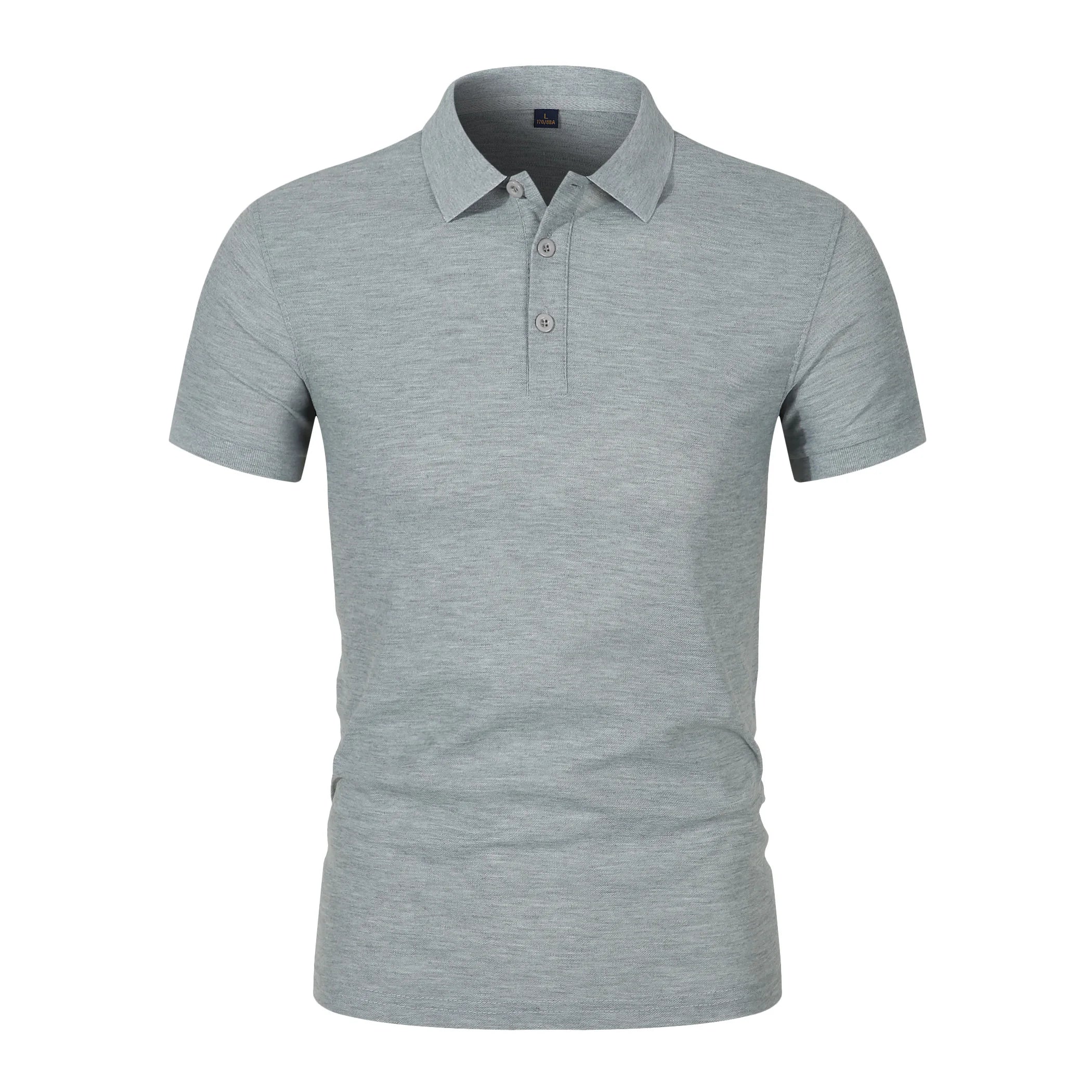2026 Hot Sale Men's Summer Casual Breathable Comfortable Polo Shirt Men's Solid Color High Quality Short Sleeve T-Shirt