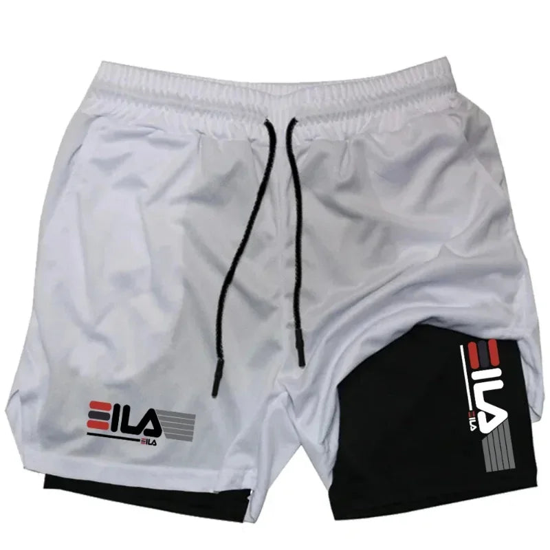 2026 Men's Sports Shorts, Double-layer Quick-Dry Breathable Casual Sportswear, High-Quality Fashion Running Tight Fit Style
