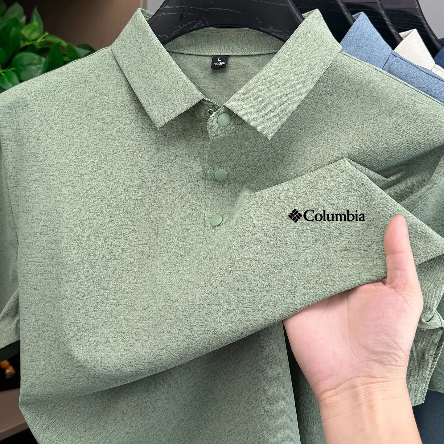 Men's summer quick drying polo shirt fashion letter embroidery business leisure comfort commut ventilate short sleeve Tshirt