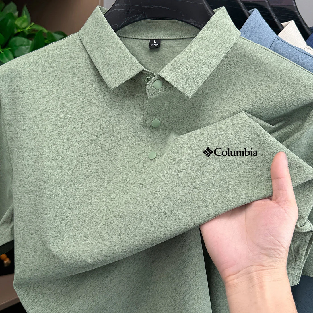 Men's summer quick drying polo shirt fashion letter embroidery business leisure comfort commut ventilate short sleeve Tshirt