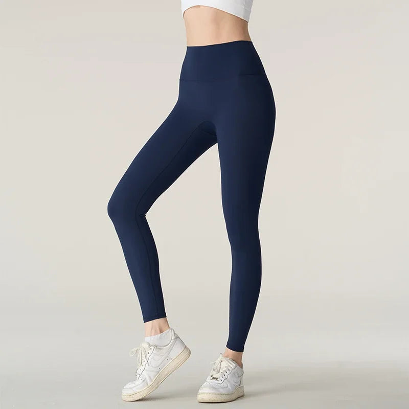 Naked feeling Yoga Leggings Women High Waisted Hip Lifting Fitness Leggings Running Cycling Pants Breathable Sports Leggings - ATFH