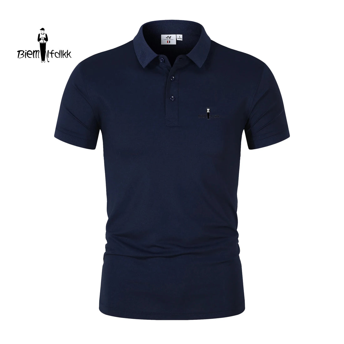 Summer short sleeved polo shirt men's casual style striped top T-shirt breathable cool high-end business 2024