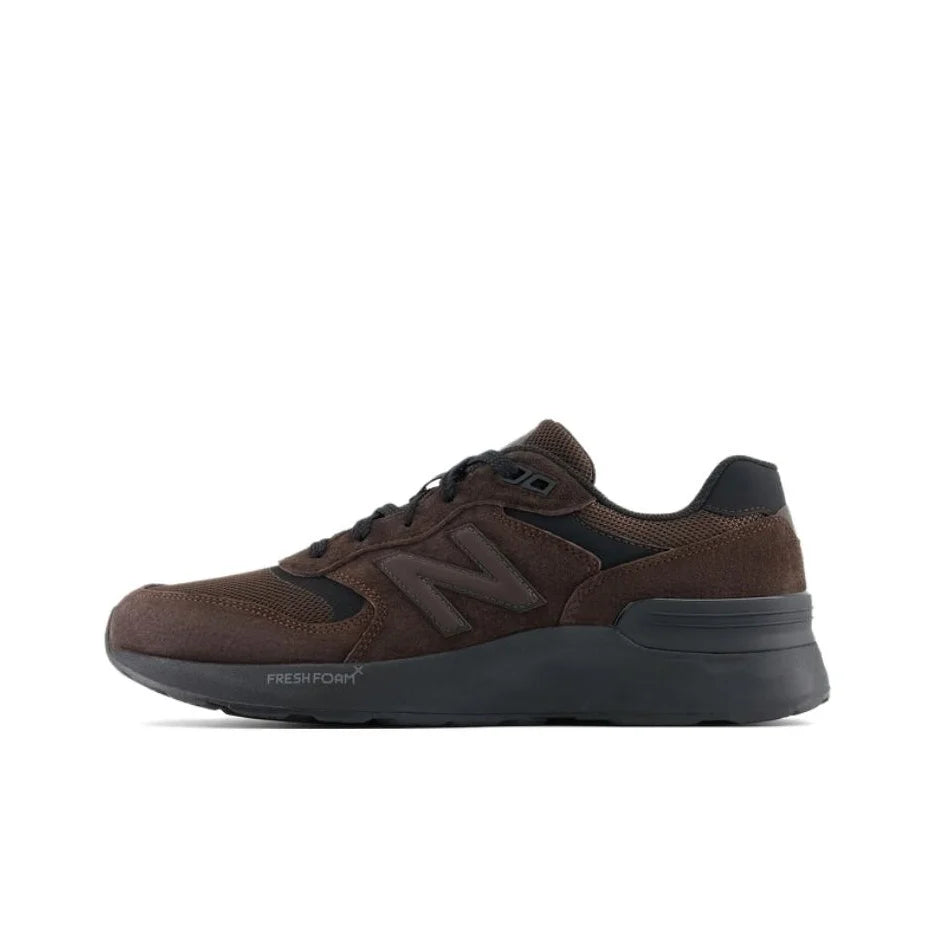 New Balance 880 Collection Textile, Pigskin Wear resistant And Lightweight REVLITE Running Shoes Men's Dark Brown MW880BD7