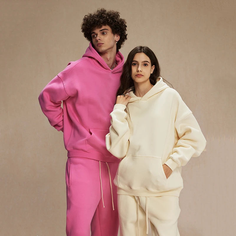 IEFB New Loose Fleece Trendy Hoodies Men Oversize Thickened Hooded Stylish Men's Sweatshirt 2026 Autumn Winter Pullover 9X1304 - ATFH