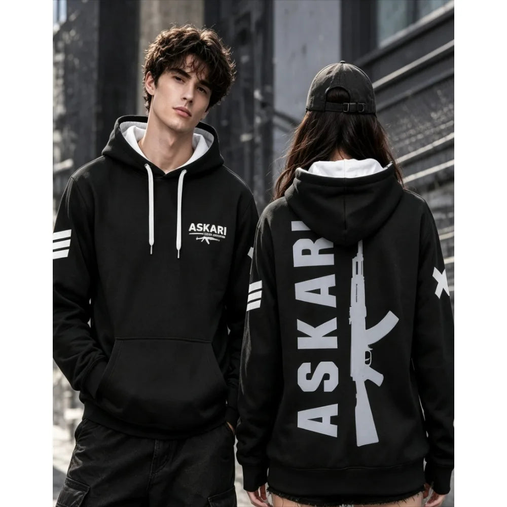 ASKARI Boxing Fighting Male Female Couple Same Style Sports Fitness Hoodie Outdoor Trendy Loose Autumn/Winter Daily Dressing