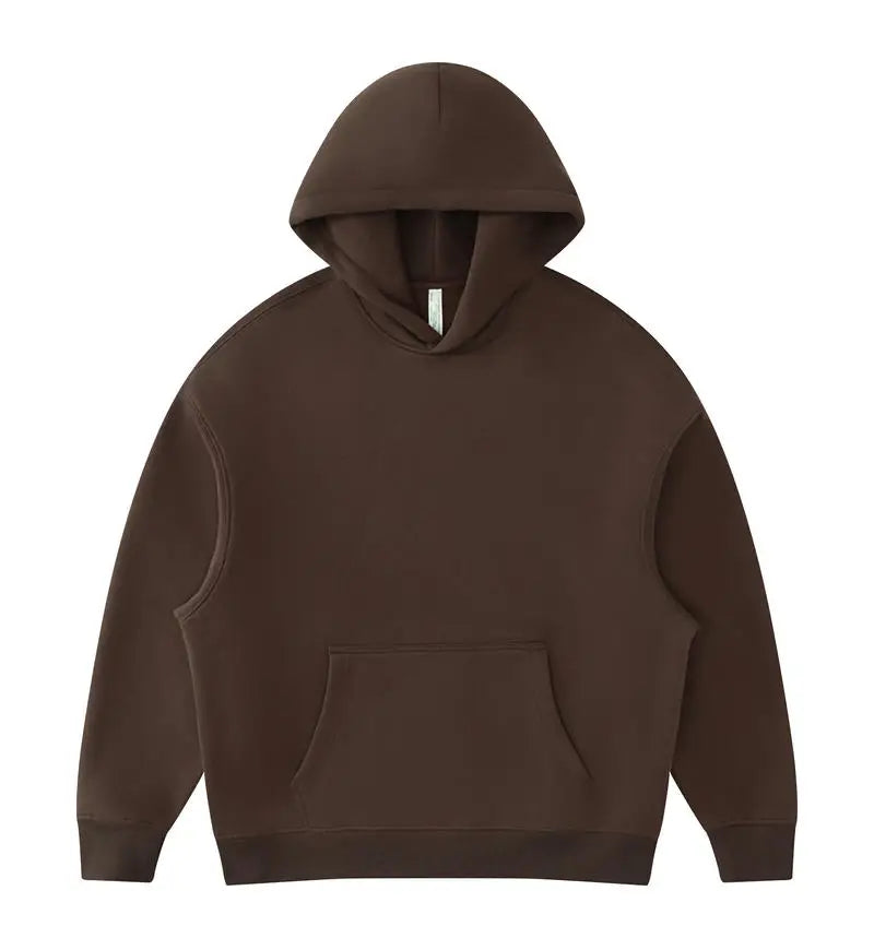 01 400GSM Hoodies Basic Fleece 20+ Colors Men Women Long Sleeve Oversized Hooded  Wholesale Sportswear Soft Unisex Jogging - ATFH
