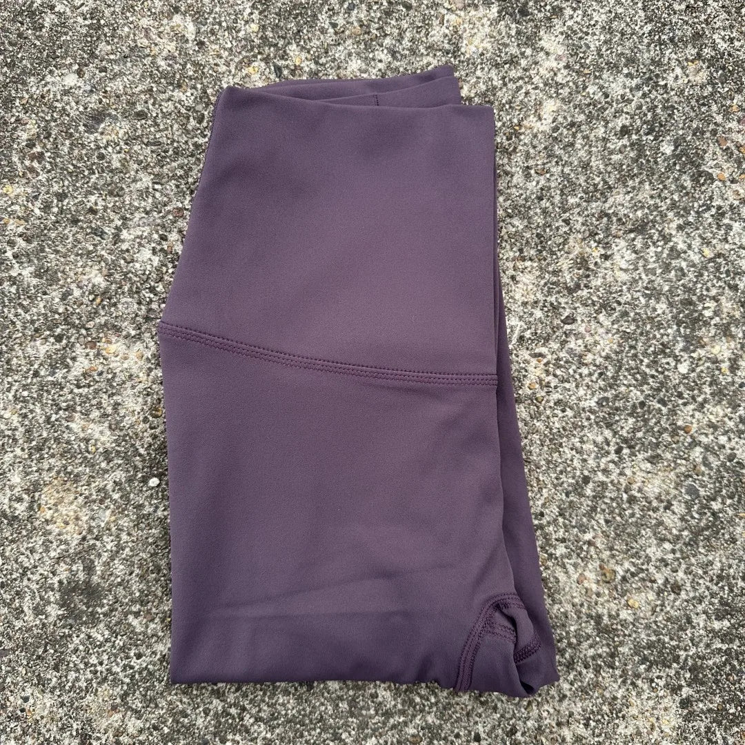 Solid Color High Waist Yoga Legging Athletic soft Women Sport Pant Tight Butter Gym Comprehensive Training Jog Back Waist Pocket - ATFH