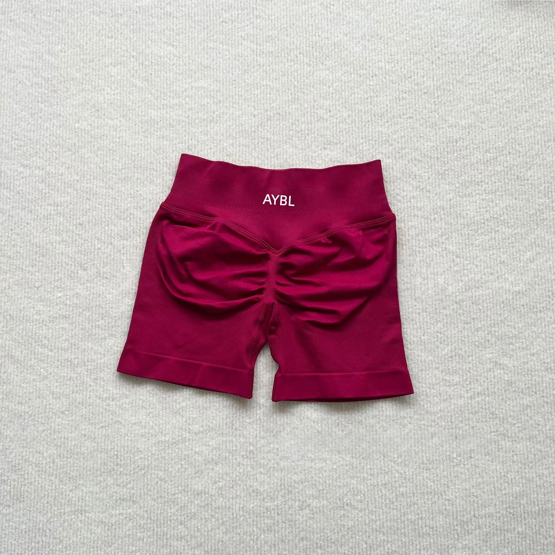 Yoga Shorts Fashion Adapt Seamless Women Seamless Sports Yoga Shorts Low Ribbed Band Gym Empower Seamless Shorts Fitness Workout Tahsi Fashion House