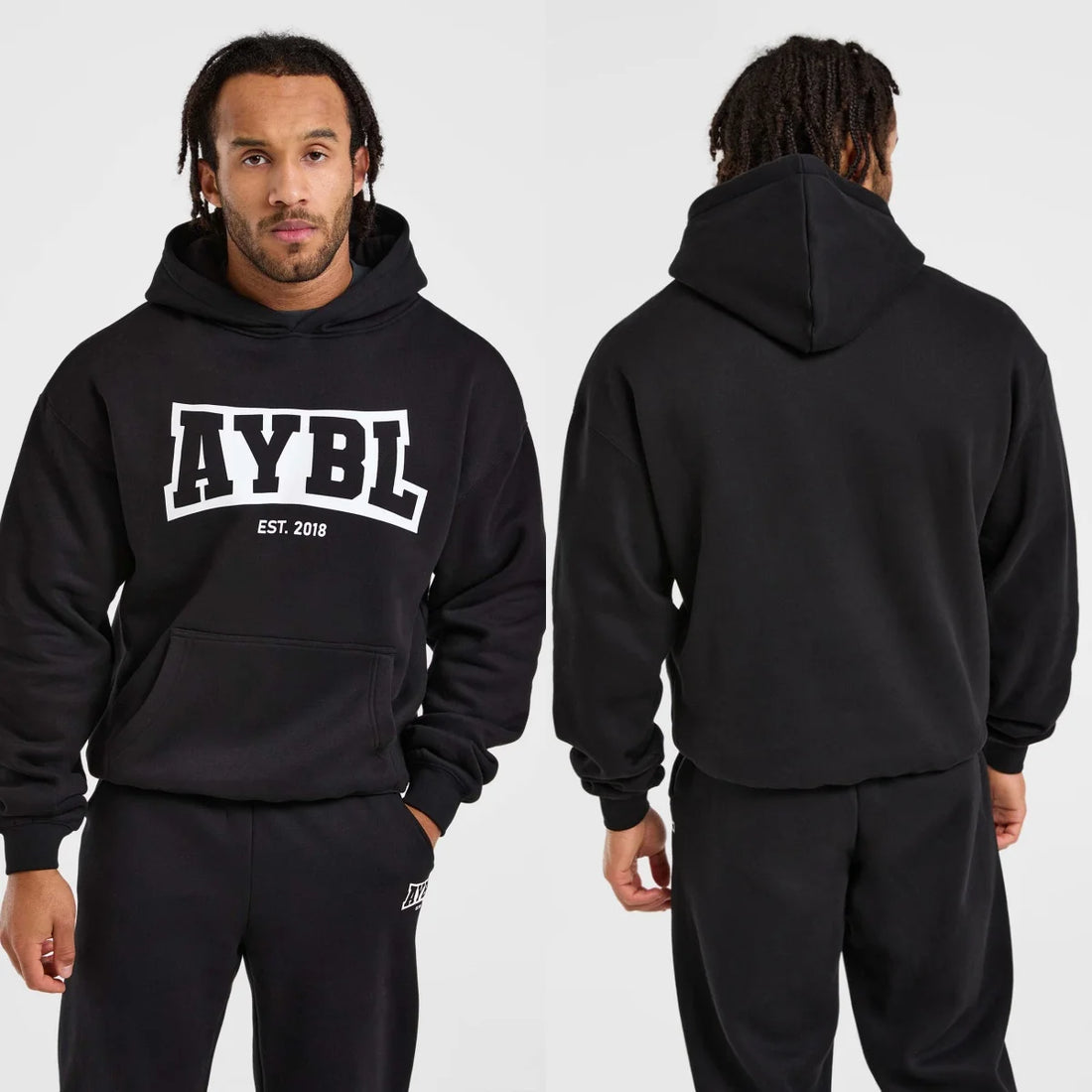 AY Letter-printed Round-neck Hoodie Graphic Printing High-end Luxury Unisex Style Both of Men and Women BL