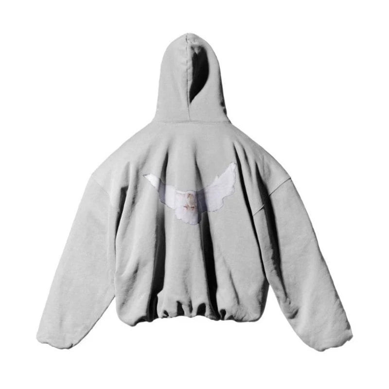 Kanye West Hoodie Men Women 1:1 High Quality Dove Print Season 6 Oversized Hooded - ATFH