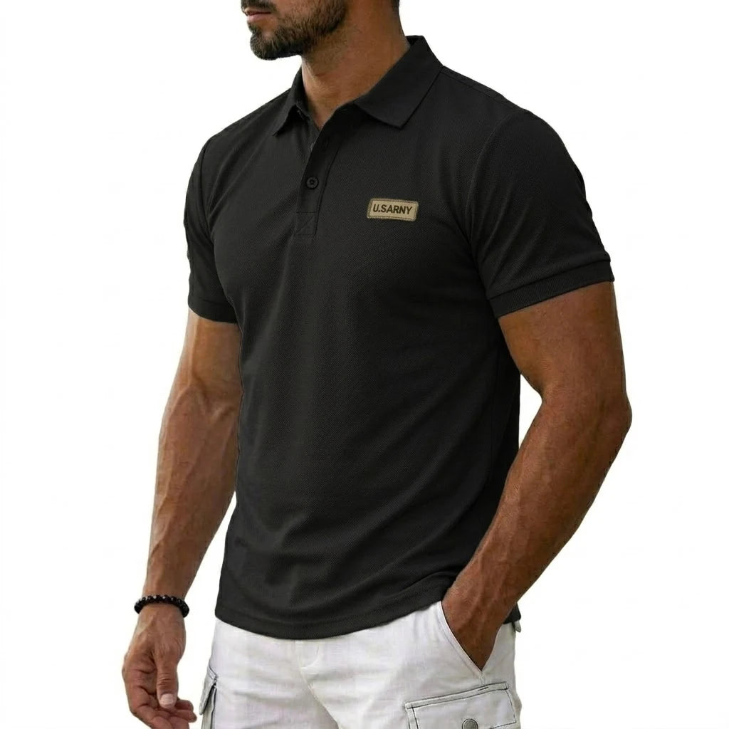 Summer Mens Short Sleeve T-Shirts Lightweight Breathable Polo Shirts for Men Embroidered Gym Luxury Men's Shirts Button Tops