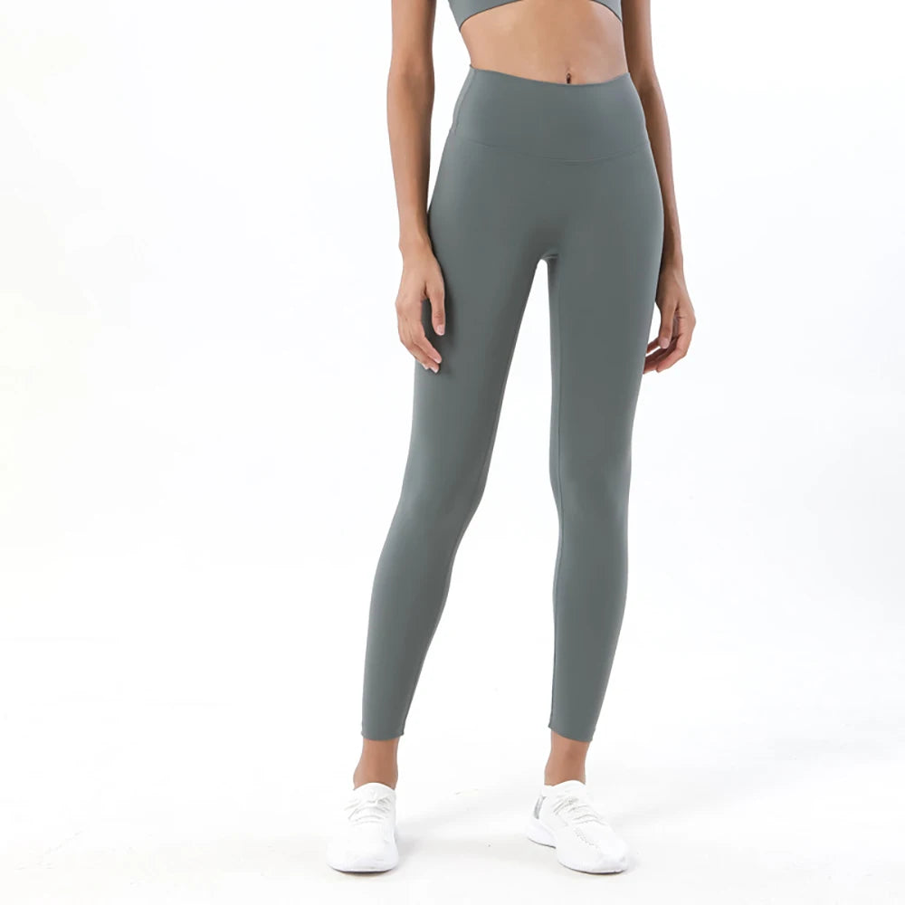 Yoga Leggings for Fitness Legging Sport Femme Back Pocket Pants Female Buttery Soft High Waist Leggins Push Up Gym Tights Women ATFH