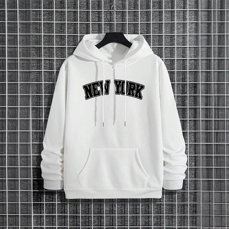 2026 Hot Sale Mens Sportswear 2pcs Set Hoodie and Sweatpants Autumn Winter Daily Casual Sporty Jogging Suit Urban Fashion Outfit - ATFH
