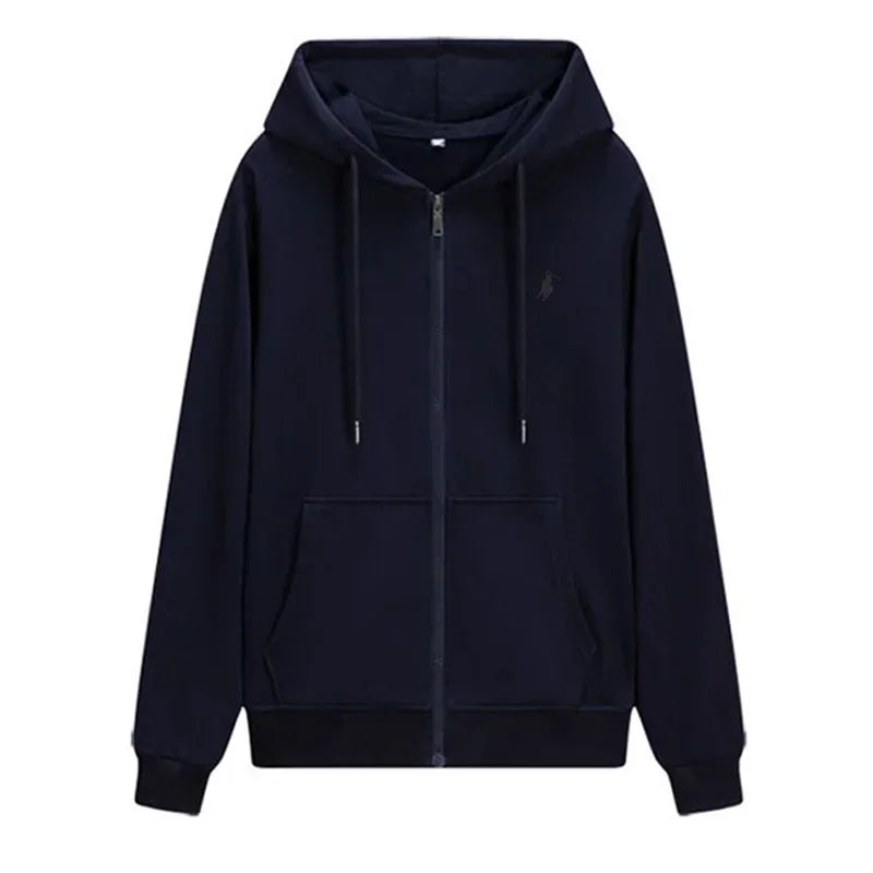 New Autumn Casual Men's Clothing: Long-sleeved Men's Jackets, Loose Zipper Jackets, Men's Outdoor Jogging and Fitness Jackets - ATFH