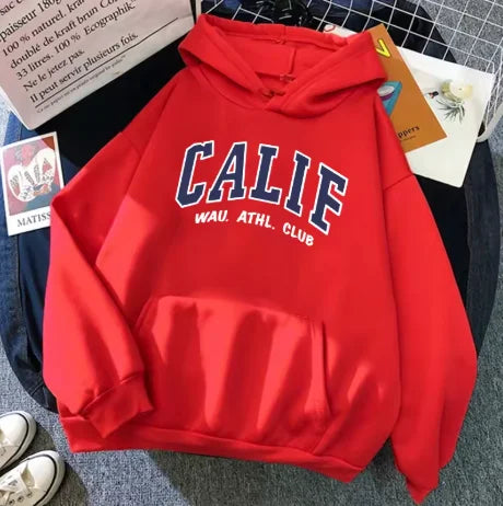 Men And Women Winter Sweatshirt Print Hooded Pullovers Fashion Loose Casual Hoodies Fleece Pullover Women Clothing sportswear - ATFH