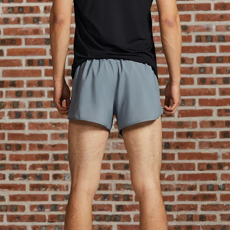 Marathon Running Shorts Lightweight Quick-drying Breathable Moisture-absorbing Men's Fitness Training Three-point Pants Short Tahsi Fashion House