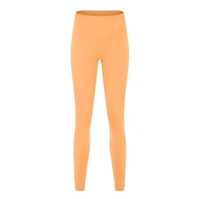 2025 New High Waist Naked Feeling Yoga Pants Women Push Up Sports Leggings Fitness Running Seamless Leggings Gym Girl Leggings - ATFH