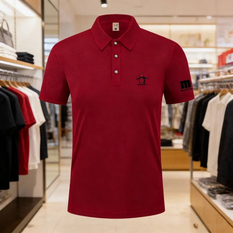 2026 Golf Polo Shirt Men's Business Polo Collar Half Sleeved Top New Summer Casual Short Sleeved T-shirt for Men An